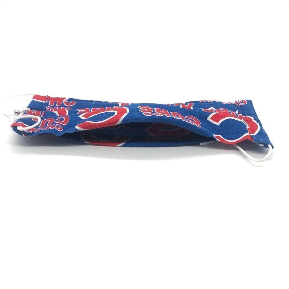 Chicago Cubs Face Mask 100% Cotton - Picture 4 of 4